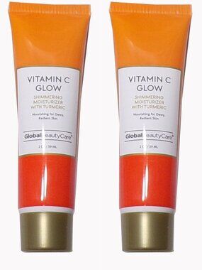 Global Beauty Care Vitamin C Glow Shimmering Moisturizer 1.7fl/oz (Set of 2)